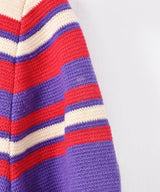 60's イタリア製 マルチボーダー ロングコート