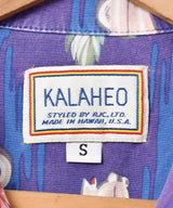 ハワイ製 KALAHEO 総柄 ハワイアンシャツ