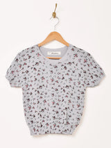 【3色展開】Elcamino 花柄 サマーニット セーター