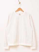 【5色展開】Backers ストライプ ベロア トップス