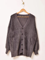 【7色展開】Meridian シャギーニット カーディガン