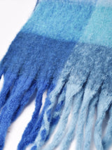 【6色展開】大判 カラフルチェック ストール