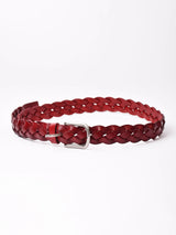 【6色展開】レザー メッシュベルト