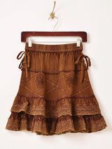 【4色展開】Emerald Motel エスニック レーヨン 刺繍 ミニスカート