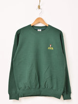 【2色展開】 ワンポイント刺繍 スウェットシャツ「I'M ROTTEN TO THE CORE」