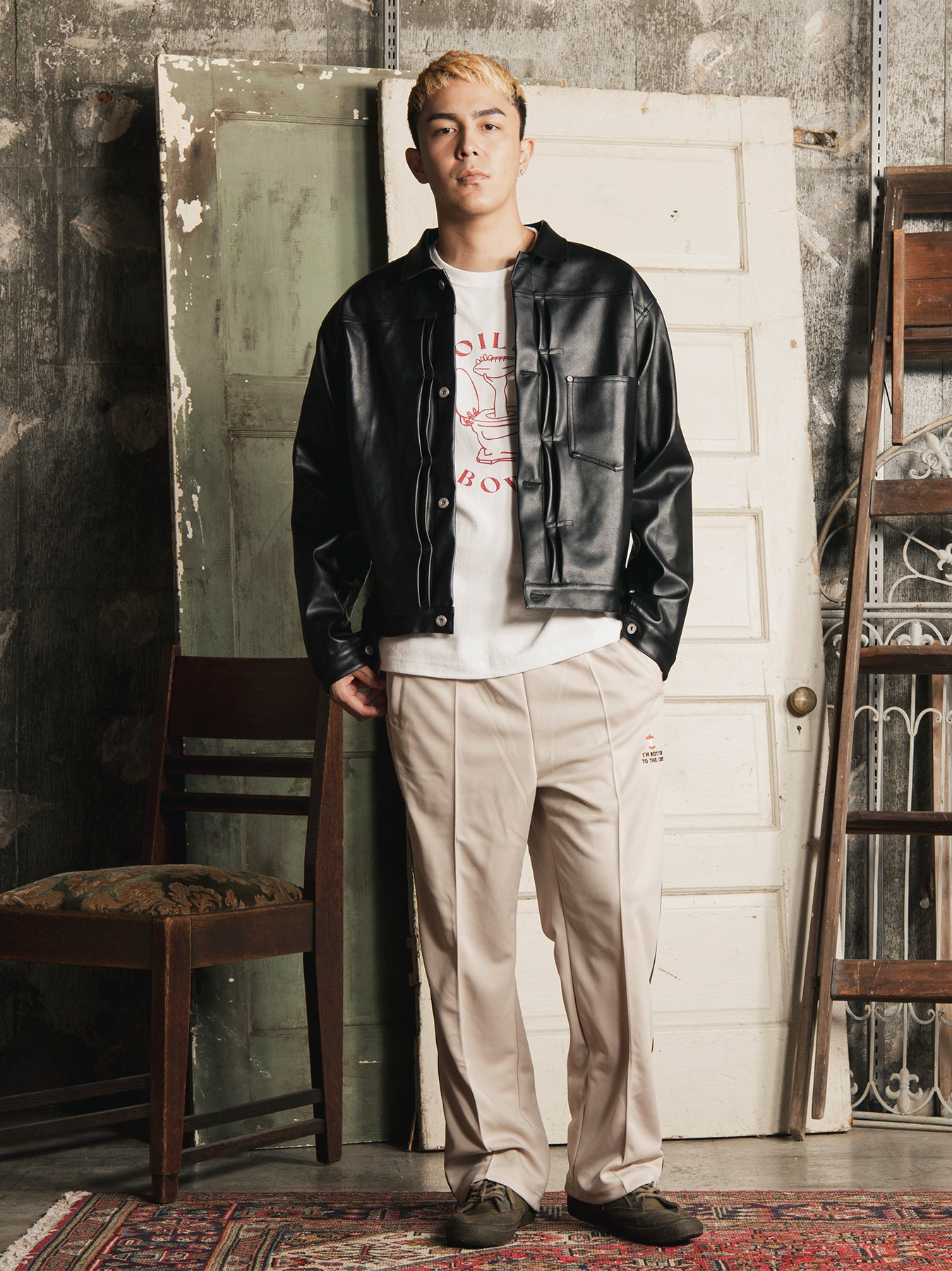 Fake Leather Jacket – 古着屋Top of the Hillのネット通販サイト