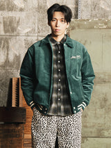 【2色展開】Backers パッチ 刺繍 コーデュロイ スタジアムジャケット「ALLEY CATS」