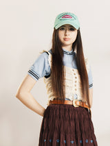 Meridian クロシェ フリル ビスチェ