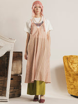 【2色展開】Emerald Motel カラフルストライプ メッシュ キャミソールワンピース