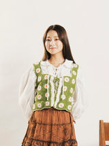 【2色展開】Emerald Motel 花柄 グラニースクエア ビスチェ