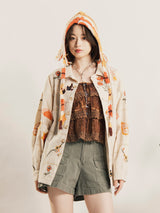 【4色展開】Emerald Motel エスニック レーヨン 刺繍 フリル キャミソール