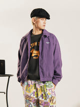 【5色展開】Backers ワンポイント シャーク ピーチスキンジャケット