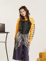 【2色展開】 ミリタリーデザイン コルセット ビスチェ