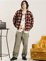 【3色展開】Backers ウール シャドウチェック 長袖シャツ