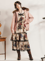 【2色展開】Meridian ファーカラー フェイクレザー ブルゾン