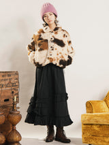 【2色展開】Meridian ライン入り ナイロン フリルスカート