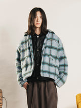 【2色展開】Backers 中綿入り ブラッシュドチェック ワークジャケット