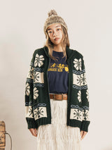 【2色展開】Meridian 雪結晶 カウチンセーター