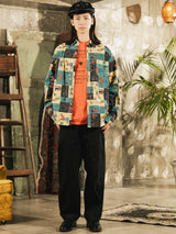 Backers 総柄 サーカス柄 長袖シャツ