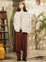 Backers 総柄 長袖 オープンカラーシャツ