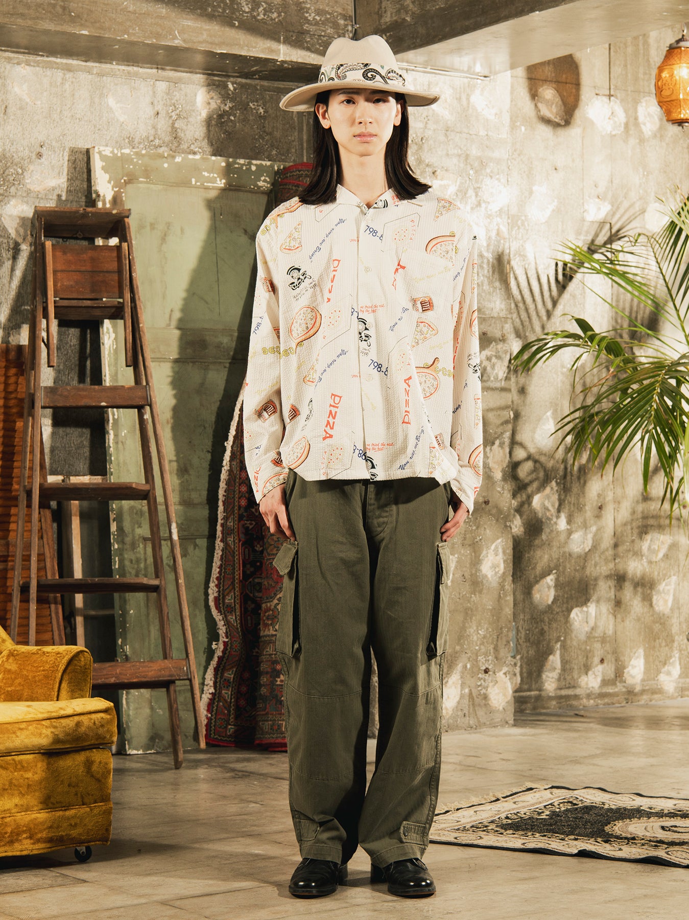 PIZZA Pattern Shirts – 古着屋Top of the Hillのネット通販サイト
