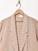 チェック柄 テーラードジャケット