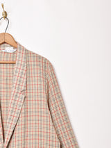 チェック柄 テーラードジャケット