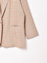 チェック柄 テーラードジャケット