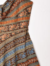 花柄 フロントリボン キャミソールワンピース