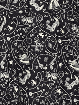 【2色展開】Emerald Motel 総柄 オープンカラー 半袖 クロップドシャツ