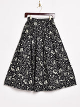 【2色展開】Emerald Motel 総柄 フレアスカート