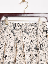 【2色展開】Emerald Motel 総柄 フレアスカート