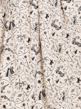 【2色展開】Emerald Motel 総柄 フレアスカート