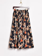 Emerald Motel アニマル柄 フレアスカート