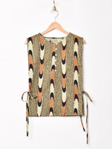 【2色展開】Emerald Motel バティックストライプ ノースリーブトップス