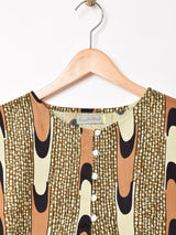 【2色展開】Emerald Motel バティックストライプ ノースリーブトップス