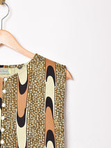 【2色展開】Emerald Motel バティックストライプ ノースリーブトップス