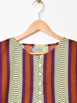 【2色展開】Emerald Motel バティックストライプ ノースリーブトップス