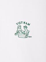【2色展開】 ワンポイント 刺繍 Tシャツ 「Vietnam」