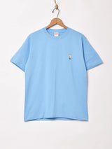 【4色展開】 ワンポイント 刺繍 Tシャツ 「Flower」