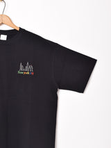 【2色展開】 ワンポイント 刺繍 Tシャツ 「New York」