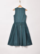 オーストリア製 花柄 スリーブレスワンピース