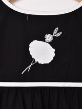 刺繍 半袖 ワンピース