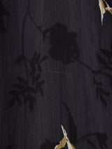 花柄 スリーブレス シアーワンピース