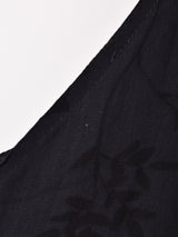 花柄 スリーブレス シアーワンピース