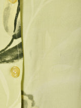 花柄 フロントボタン スリーブレス ワンピース