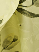 花柄 フロントボタン スリーブレス ワンピース