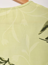 花柄 フロントボタン スリーブレス ワンピース