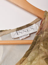 アメリカ製 アメリカ製 花柄 スリーブレス シアーワンピース