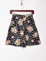 イタリア製 花柄 ショートパンツ W26